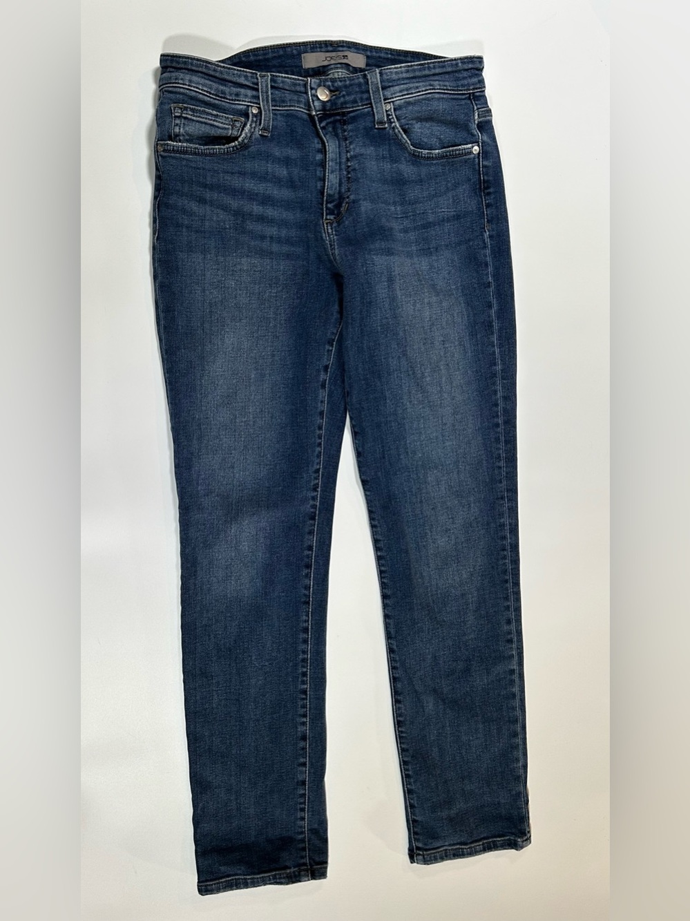 Joe’s Jeans Blue Medium Wash Slim Straight Stretch Denim Jeans Size 27